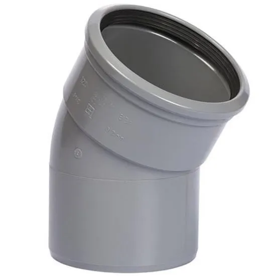 PVC BOCHT ø125 30° M/S