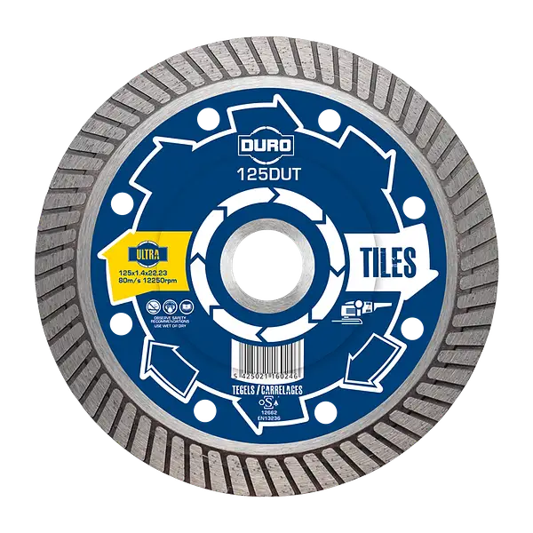 [SDU10701] DURO ULTRA DIAMANTTEGELZAAG DUT 125X1,2X22,2