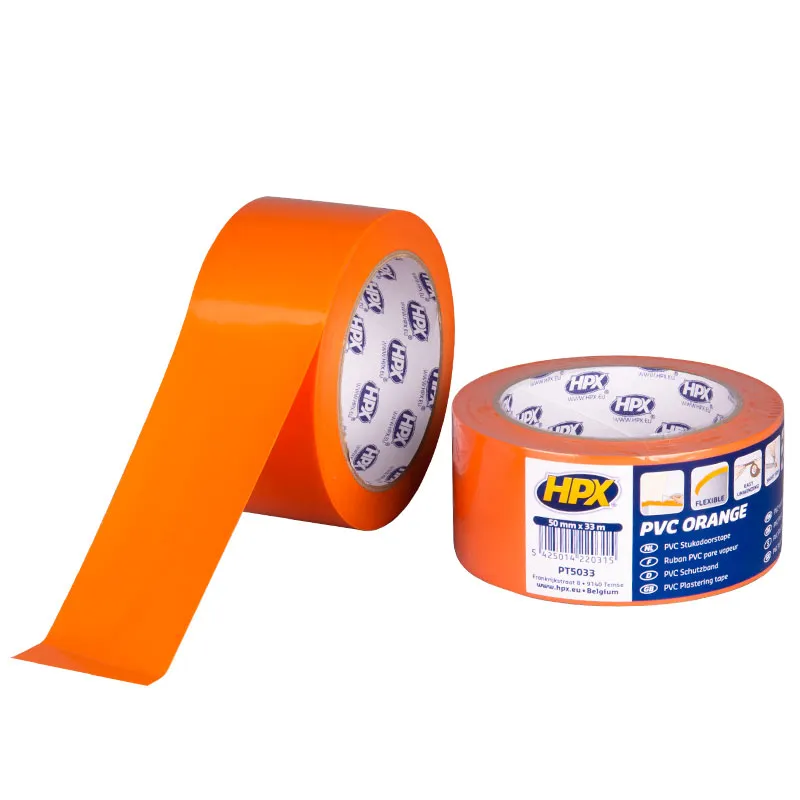 [SHPXPT5033] HPX MASKING ORANJE PVC TAPE 50MM x 33M