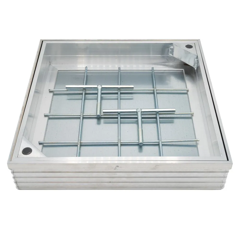[SLSDLS100LIGHT090] ALU KLINKERDEKSEL LIGHT LINE - 90x90x10CM   *OB*