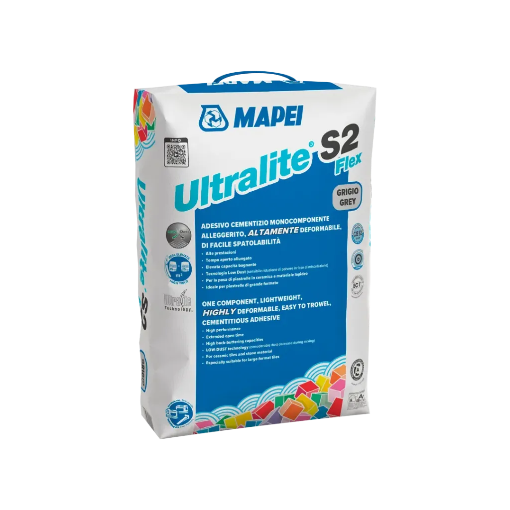 MAPEI XXL ULTRALITE FLEX LD GRIJS 15KG S2   *NOS* zie actie witte lijm