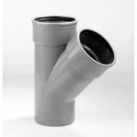 PVC T-STUK ø110 45° 2M