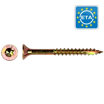 [SPGPFWVTG002004000603] SCHROEF UNIV. TORX GEELVERZINKT 4x60