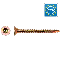 [SPGPFWVTV002005000303] SCHROEF UNIV. TORX - 5.00 x 30 GEELVERZINKT