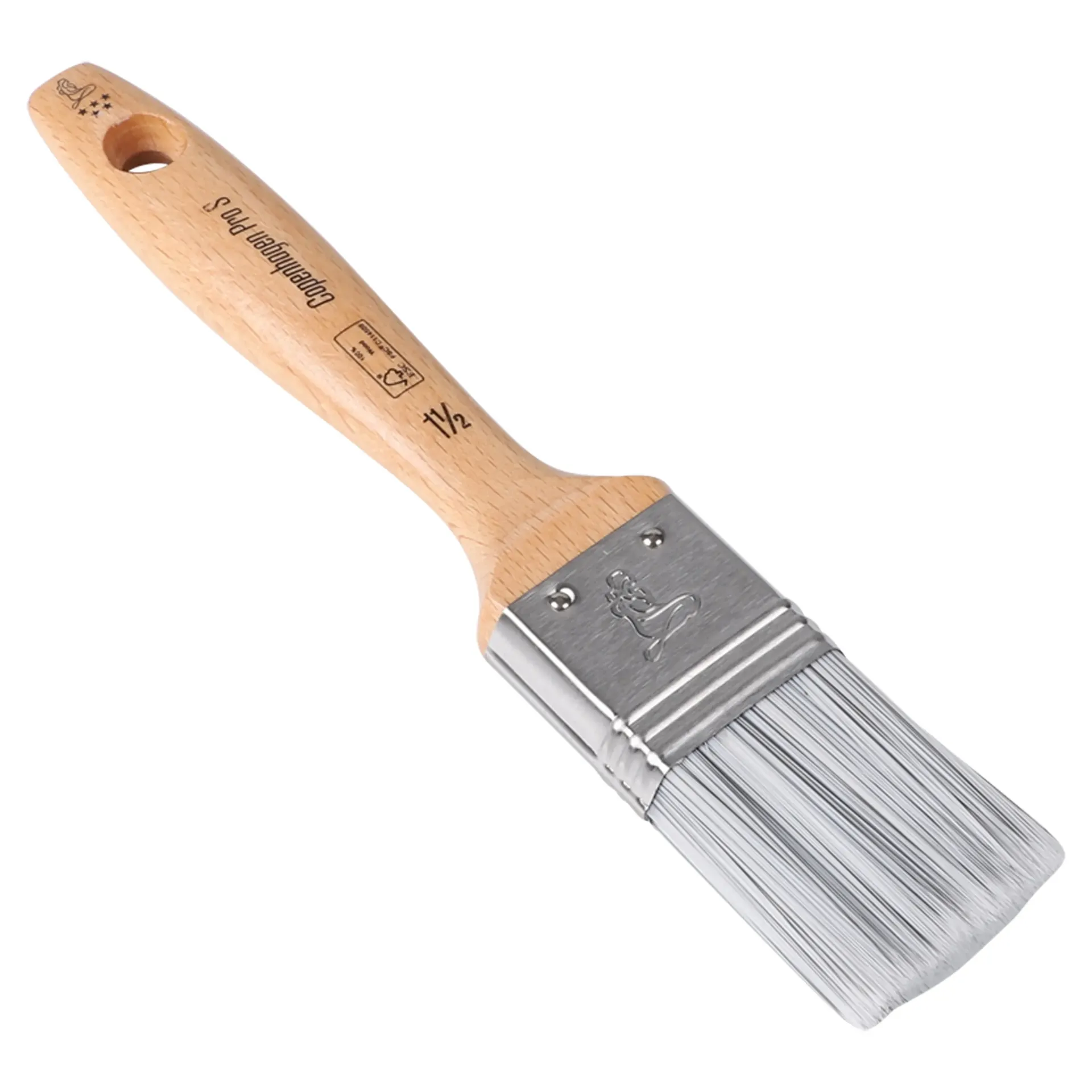 COPENAGEN PRO PLATTE KWAST HOUT SYNTH. 1.5"