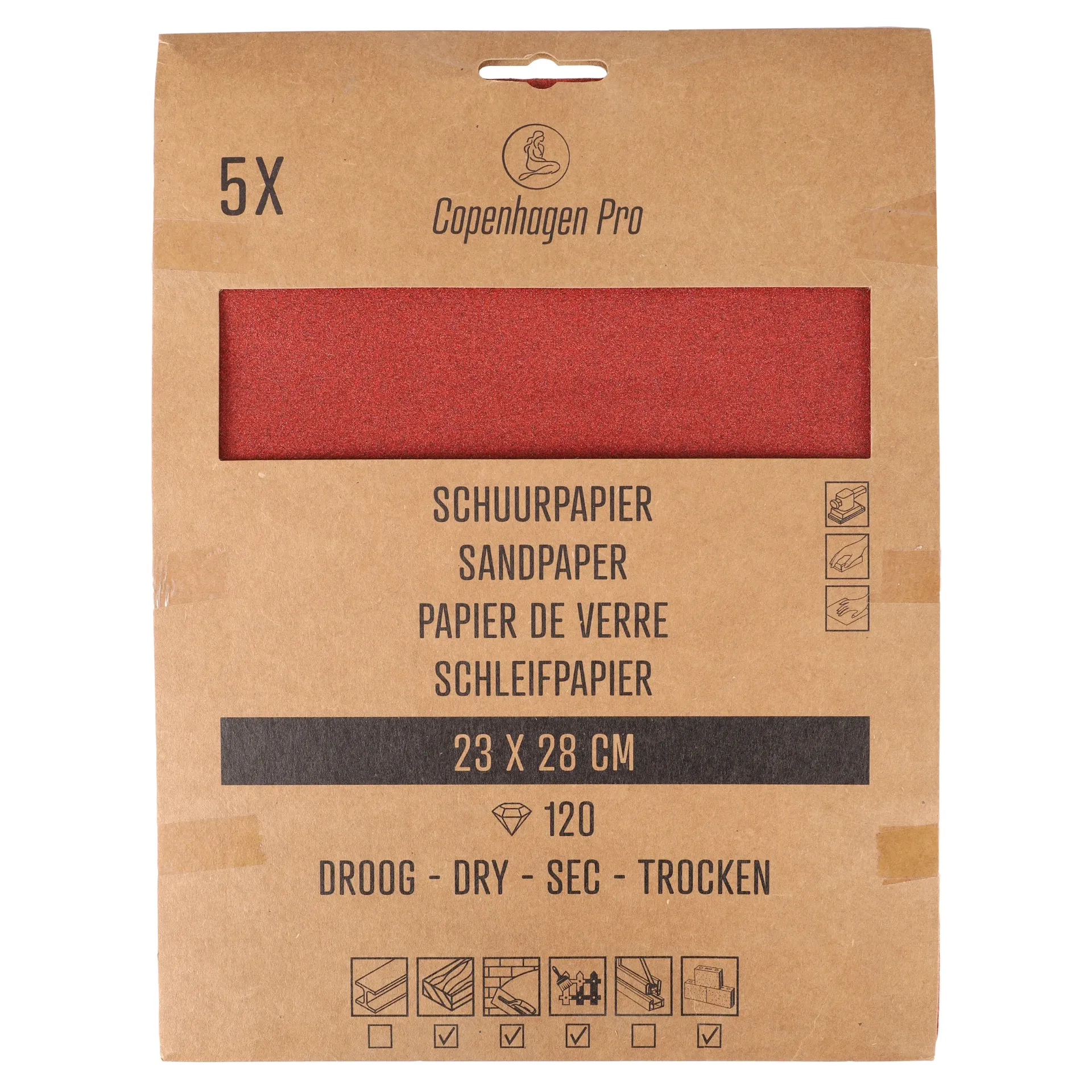 COPENHAGEN PRO DROOG SCHUURPAPIER 23x28CM K120