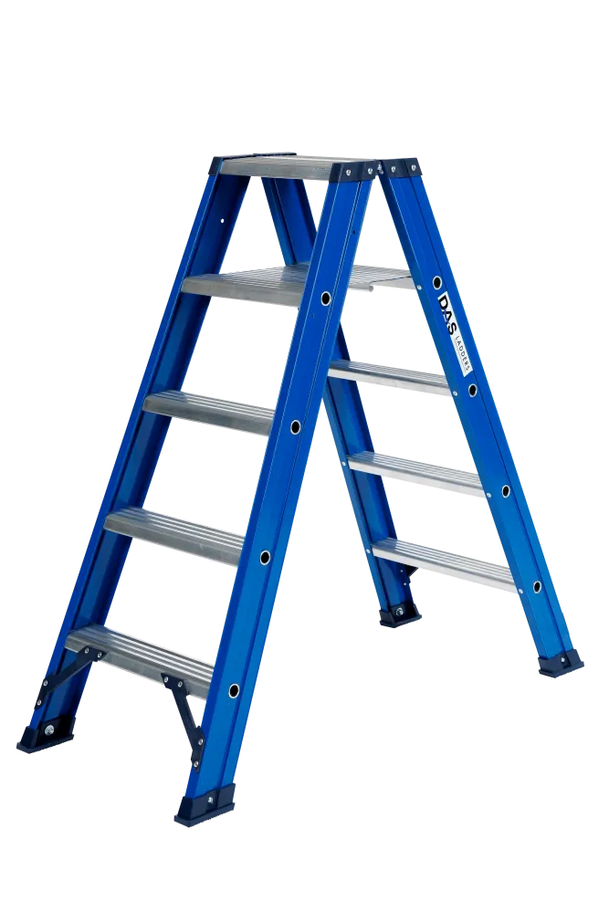 HERCULES LADDER DUBBEL - 5 TREDEN   *uitverkoop*