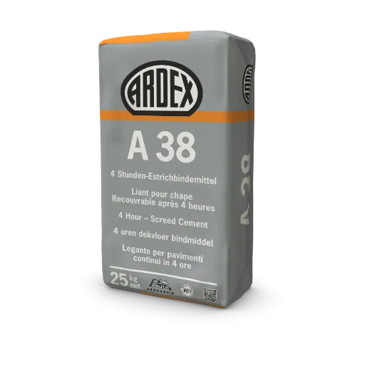 ARDEX A38 SNELCEMENT 25 KG TBV DEKVLOEREN SNEL DROGEND   *1 op stock daarna OB*