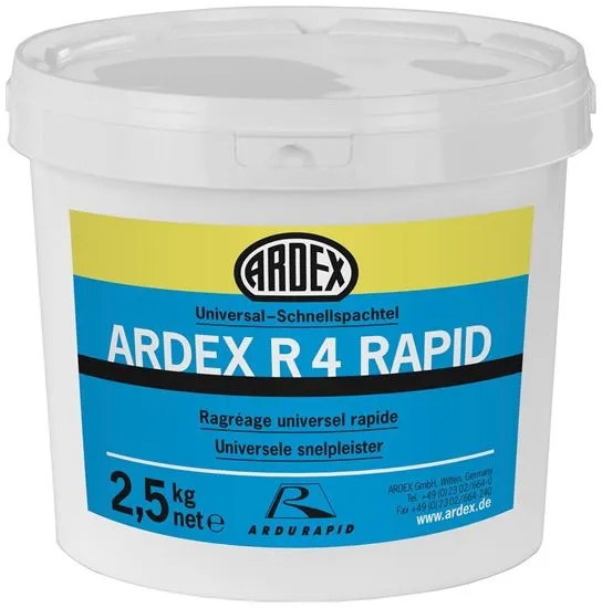 [SVE0615500410] ARDEX R4 RAPID SNELPLEISTER 2.5KG   *OB*