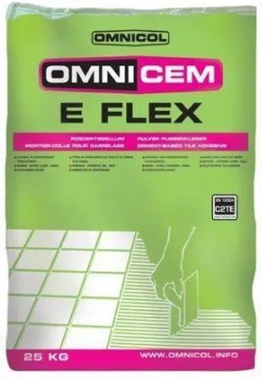 [SVE0620004785] OMNICOL OMNICEM E TEGELLIJM FLEX GRIJS 25KG S1   *OB*