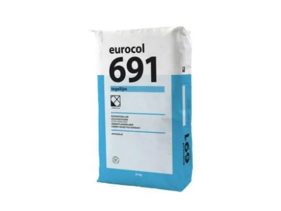 EUROCOL 691 TEGELLIJM GRIJS 25KG   *OB*