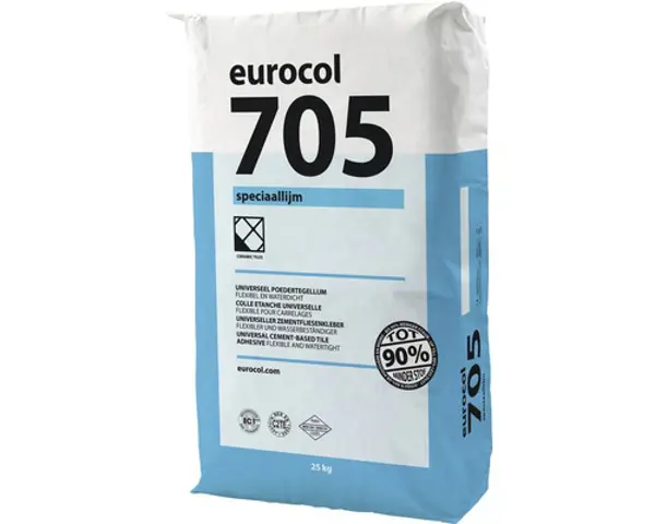 EUROCOL 705 SPECIAAL TEGELLIJM GRIJS 25KG   *OB*