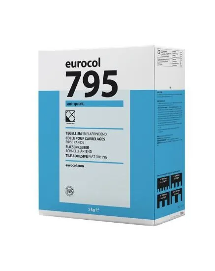EUROCOL 795 UNI-QUICK UNIV. TEGELLIJM GRIJS 5KG   *OB*
