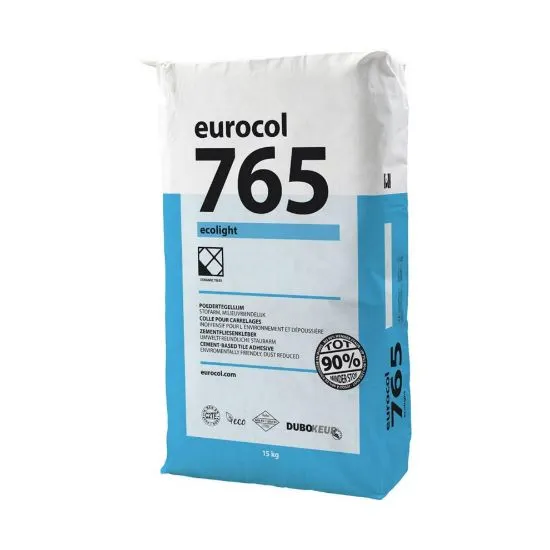 [SVE0620100440] EUROCOL 765 ECOLIGHT TEGELLIJM GRIJS 15KG   *OB*