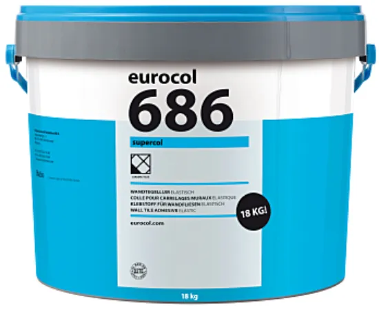 [SVE0620100540] EUROCOL 686 SUPERCOL PASTATEGELLIJM BEIGE 18KG   *OB*