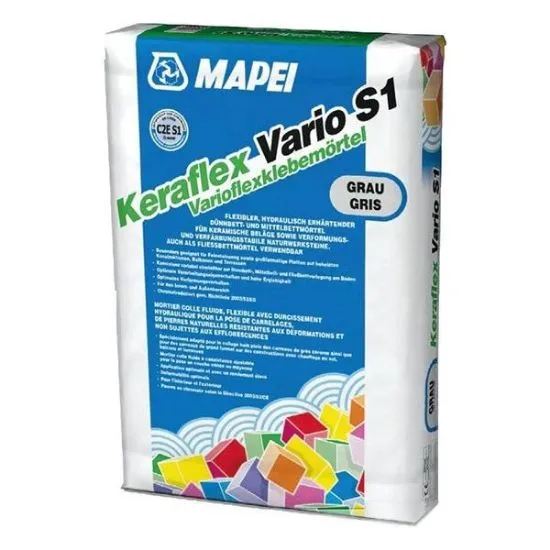 [SVE0620304975] MAPEI KERAFLEX VARIO S1 TEGELLIJM GRIJS 25KG   *OB*
