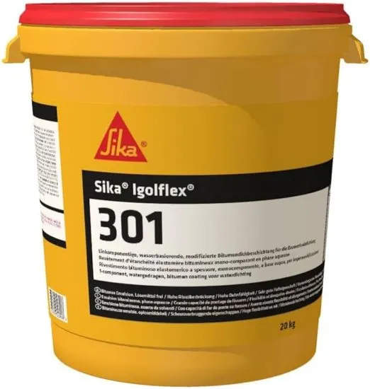 [SVE0630880095] SIKA IGOLFLEX-301 1K COATING BITUMEN EMULSIE TBV WATERDICHTING 10KG   *OB*