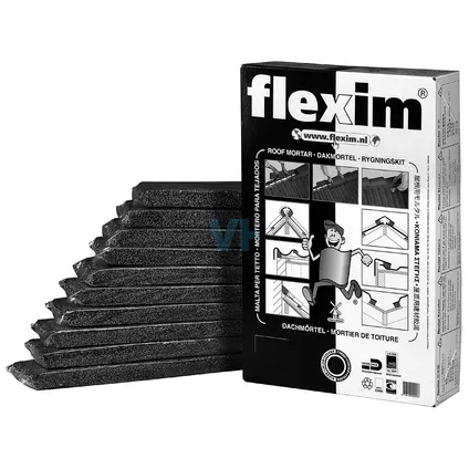FLEXIM DAKMORTEL ZWART 4.5KG
