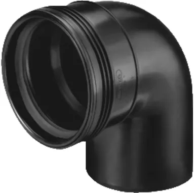 [SWA3411105009] WAFIX PP ZWART BOCHT M/S D50 88.5°