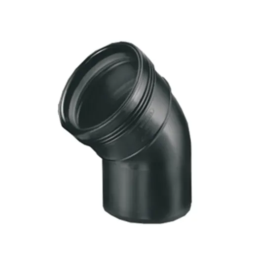 [SWA3411111004] WAFIX PP ZWART BOCHT M/S D110 45° SN8