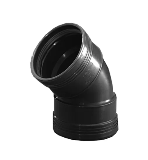 [SWA3411205004] WAFIX PP ZWART BOCHT M/M D50 45°