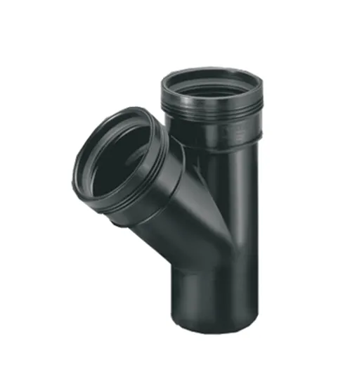 [SWA3412111004] WAFIX PP ZWART T-STUK 2M D110 45° SN8