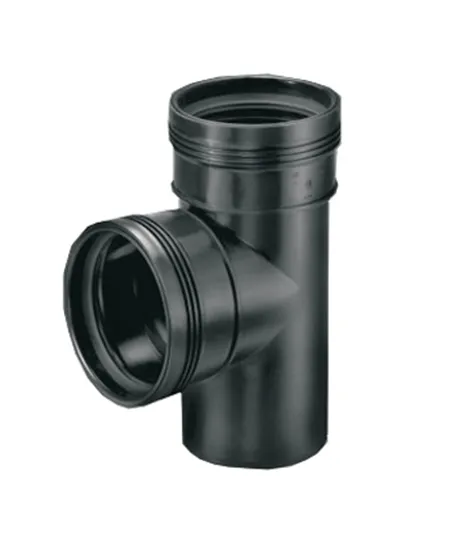 WAFIX PP ZWART T-STUK 2M D110 88.5° SN8
