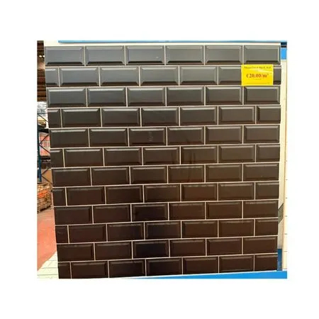 METRO FACET BLACK MAT  7,5x15