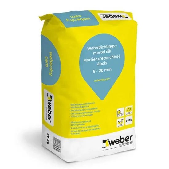 [SWE1100002023] WEBERDRY CEM GRIJS 25KG    *OB per pallet*