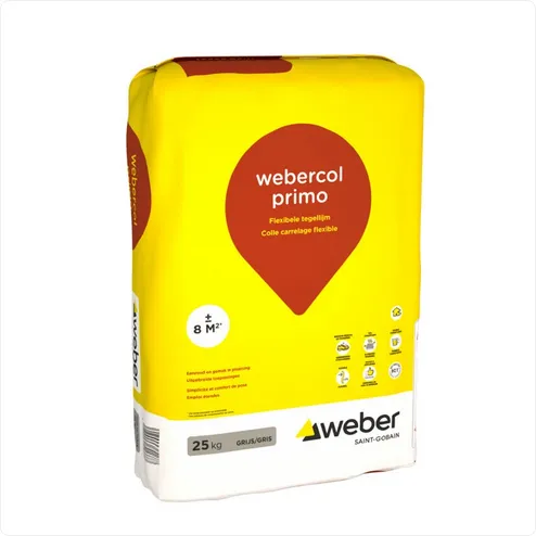 WEBERCOL PRIMO WIT 25KG    *OB per pallet*