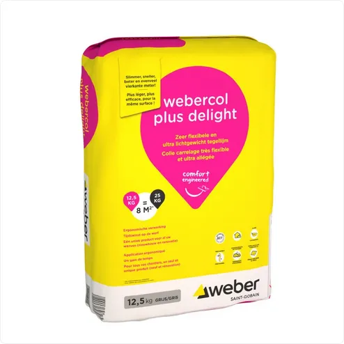 [SWE1100002171] WEBERCOL PLUS DELIGHT GRIJS 12.5KG S1