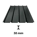 PROFIELPLAAT ANTRACIET GS40 - 3M