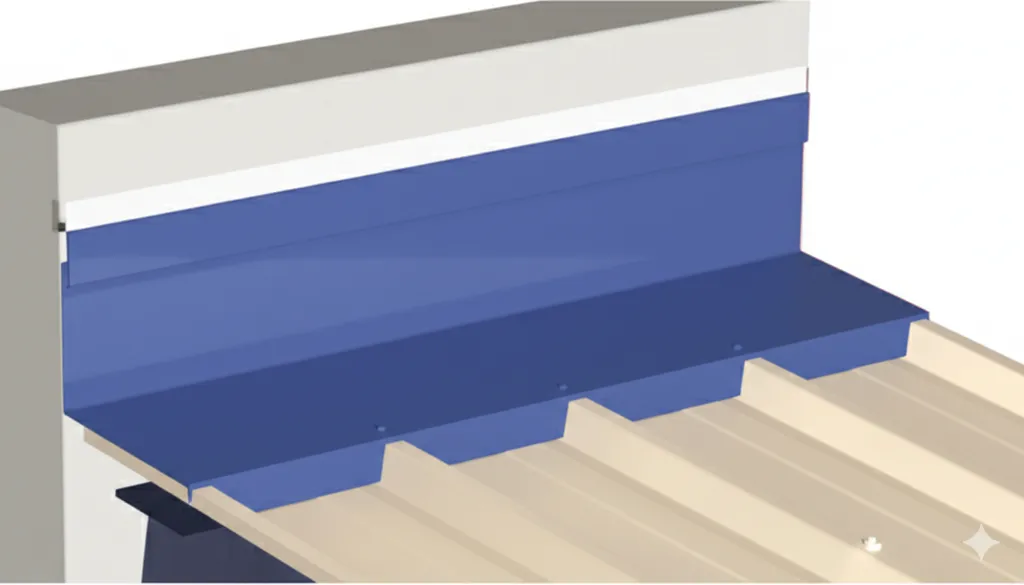 [DACPROFIELPLAATHULP020] PROFIELPLAAT HULPSTUK - ANTRACIET - NOK SOLIN AANSLUITING VERTICALE MUUR GS40