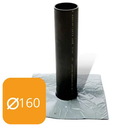 EPDM TAPBUIS MET ZELFKLEVEDE FLAP 160 MM