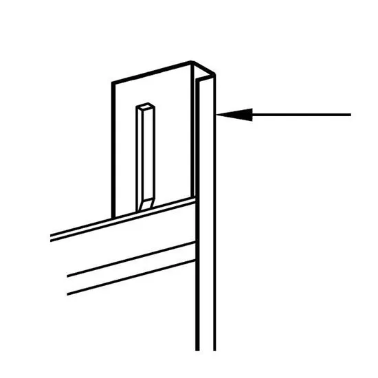 [DET4031219] AANSLUITPROFIEL 45/15/8 L=3M ALU C18/C19 LEISTEENGRIJS