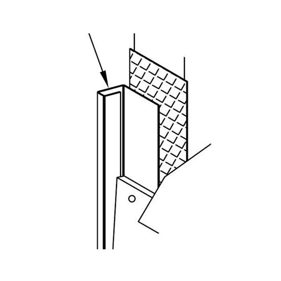 [DET4031253] EINDPROFIEL L=3M ALU C50 ZWART