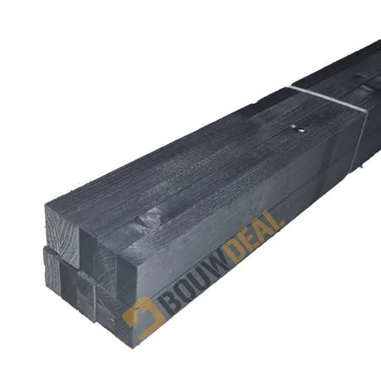 PLAFONDLAT 22x45 ZWART GEIMPREGNEERD GESCHAAFD 4.50M - NOS -