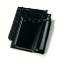 KOR. STORMPAN 993   ZWART GEGLAZUURD (738) DAKPAN