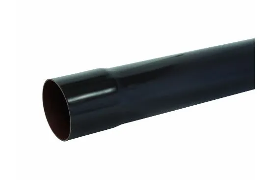 [DSC1505.3803] DAKGOOT AFVOERBUIS PVC ø80 ANTRACIET 3M