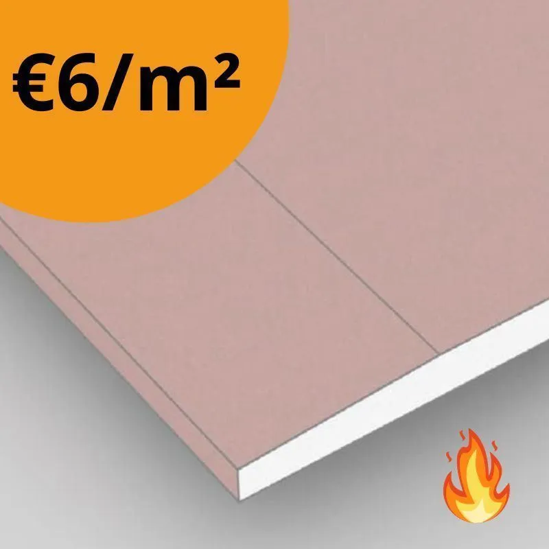 [RGIRFAK260120131STEA] GIPSPLAAT RF AK 260x120 13MM 1STE