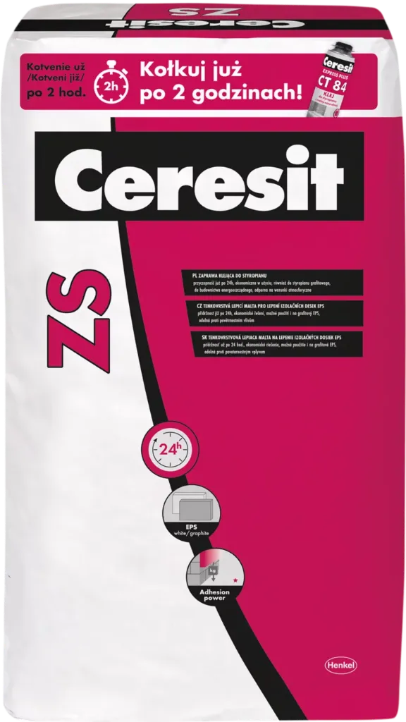 [RRBZS] CREPI CERESIT ZS        LIJMMORTEL VOOR EPS EN XPS    25KG