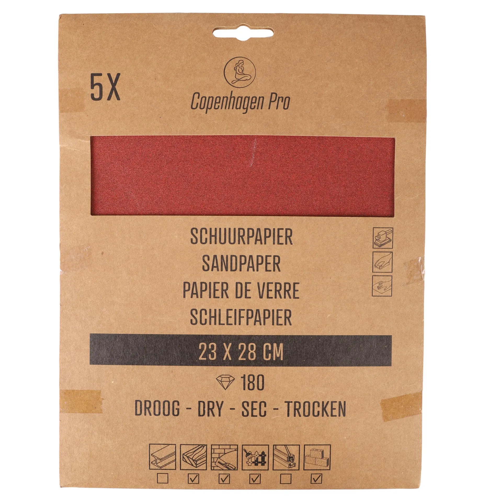 COPENHAGEN PRO DROOG SCHUURPAPIER 23x28CM K180