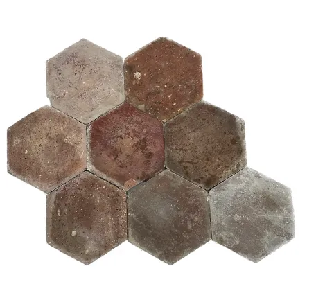 [RENOTERRAHEXA] OUDE TERRACOTTA HEXAGON