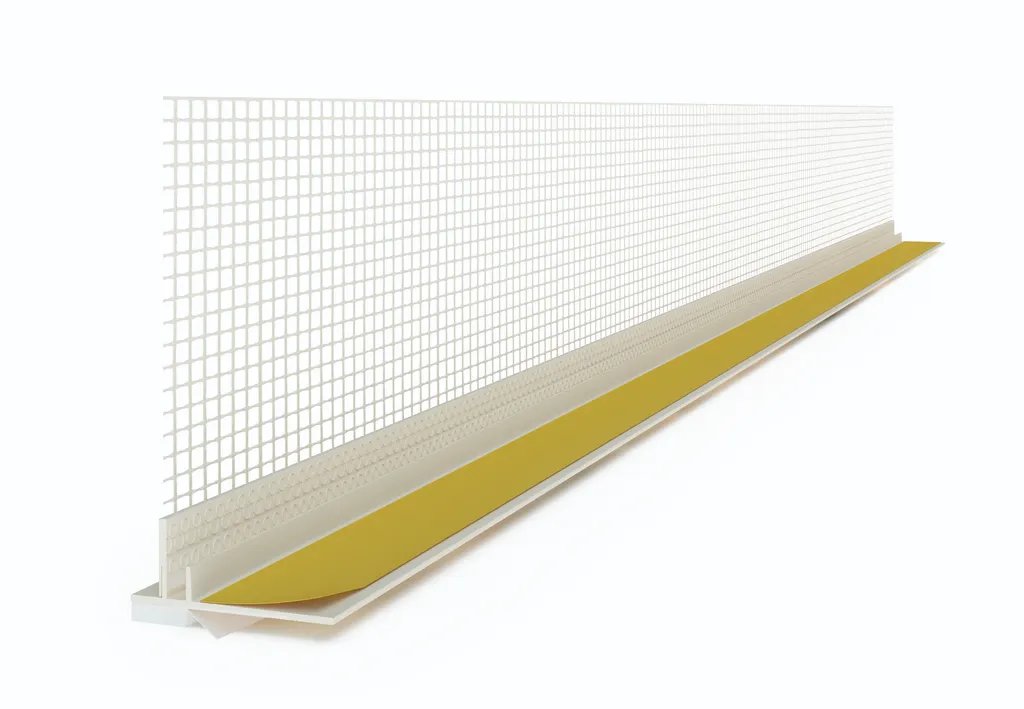 CREPI RAAMPROFIEL MET ZWELBAND 9MM + BESCHERMLIP