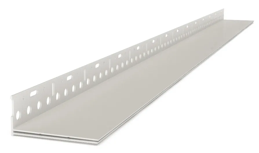 CREPI PVC SOKKELPROFIEL MET GAAS 10-14CM 2M !SET!