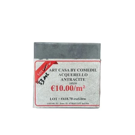 [TDIVC5.4.2] ART CASA BY COMEDIL ACQUERELLO ANTRACITE 10X10 CM