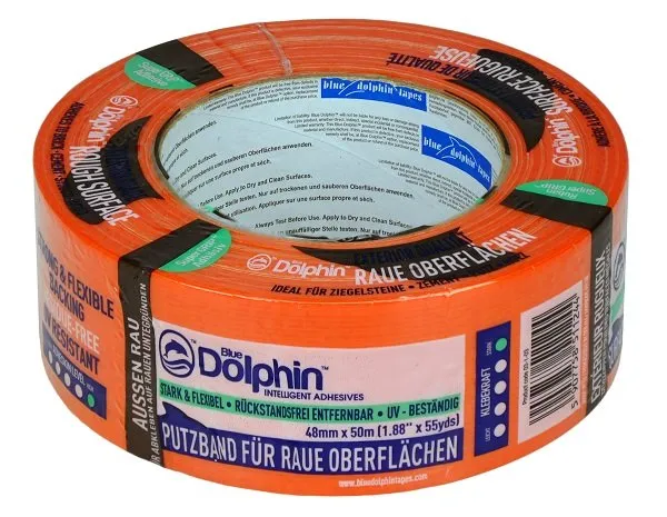 [RRBXT03-1-03]] BLUE DOLPHIN STERKE PVC TAPE VOOR RUWE OPP. 48MM x 50M