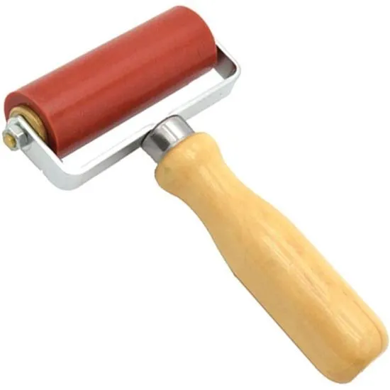 Epdm aandrukkrol rood 90 mm pandser